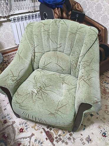 ковры в бишкеке дордой цены 2022 года: Комплект мягкой мебели, Б/у, цвет - Зеленый — 1