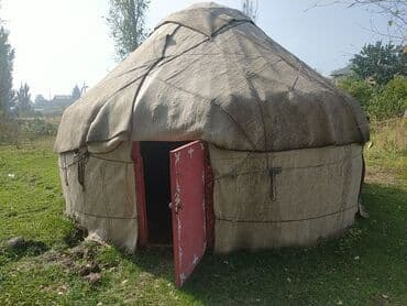 Спорт жана хобби: Боз үйлөр сатылат, Каркасы Жыгач, 70 баш, Диаметри: 5.5 метр — 4