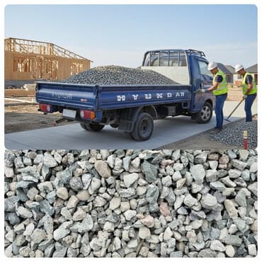 Щебень, Для дороги, Насыпью, Портер