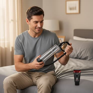 Вакуумная помпа для увеличения полового члена плюс титан гель