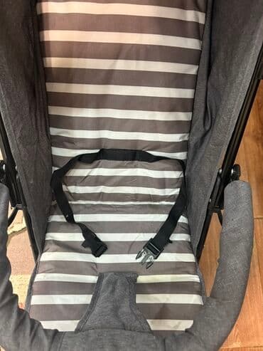 детская коляска с дождевиком: Коляска, цвет - Серебристый, Новый — 6