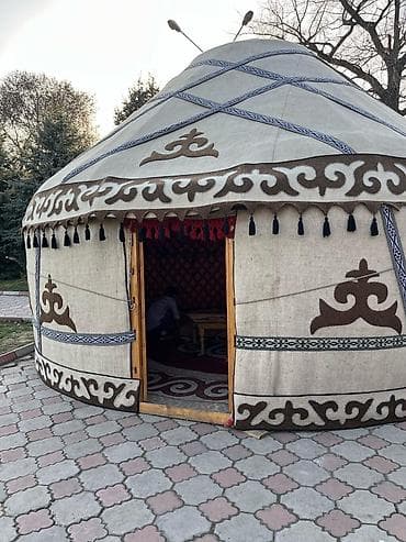 ремонт бани: Аренда юрты, Каркас Деревянный, 85 баш, С полом, Посуда, Самовар — 7