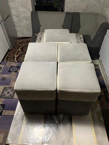 мебель бишкек столы и стулья фото цены: Кухонный стол и стул, Б/у, Самовывоз, Платная доставка, цвет - Синий — 3