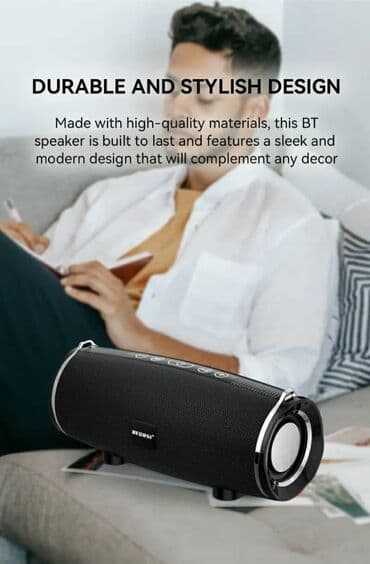 колонки для дома: Беспроводная портативная колонка RE-YX70 от фирмы Recrsi Громкий — 6