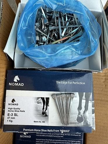 кузнецов: Подковные гвозди NOMAD для ковки лошадей. На фото представлены гвозди — 5