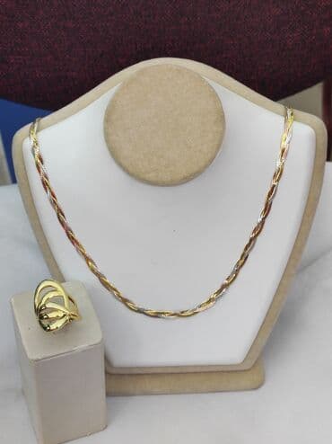 набор пандора: Новая коллекция Италия Цепочка+ кольцо Серебро напыление жёлтое — 3