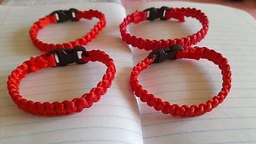 кумуш браслет: Билерик, Текстиль, Унисекс, Жаңы — 8