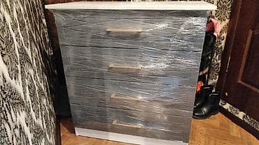 Комоды для одежды: Комод для одежды, Без зеркала, ЛДСП, цвет - Серый — 1