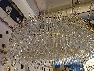 Люстры: Кристальная подвесная люстра премиум-класса - Форма — 1