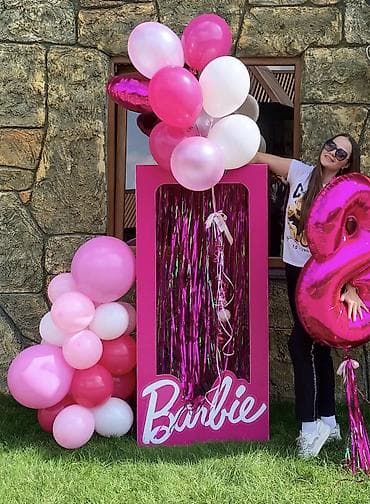 кадр: Barbie-Box - Фото-зона/стойка в стиле Barbie — большая розовая — 5