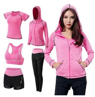 спортивное оборудование: 4в1 3в1 Женский мужской комплект спортивный костюм для спорта йоги — 1