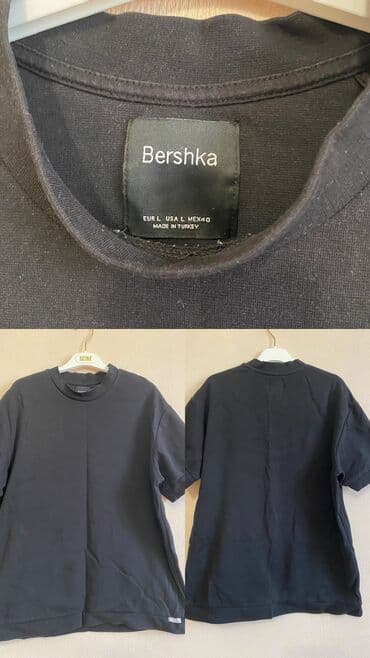 Футболка, Оверсайз, Турция, Bershka, Хлопок, L