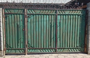 кованные скамейки: Металлические распашные ворота с калиткой, длина 3,40см ширина 2,10см — 1