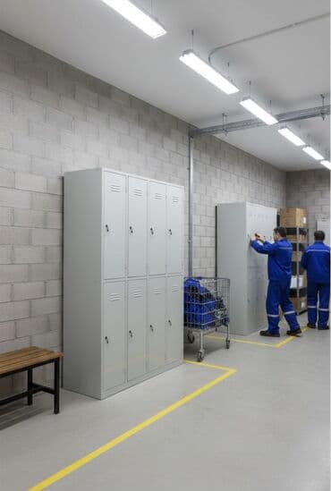 кухонный уголок без стола: Шкаф для раздевалки, Новый, Железо — 4