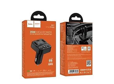 кассетный адаптер bluetooth: HOCO E87 Intelligent Balance — автомобильный FM‑трансмиттер с быстрой — 1
