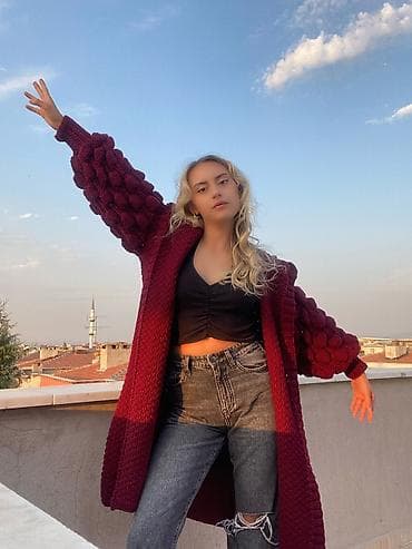 Жеке буюмдар: Вяжу на заказ. Эксклюзивный кардиган осень- весна. Тренд 2023 года — 2