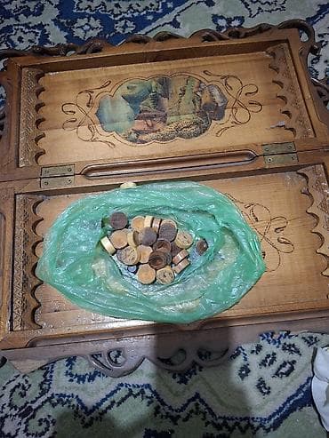 очки ии: Деревянный набор для настольных игр: резная складная доска — 3