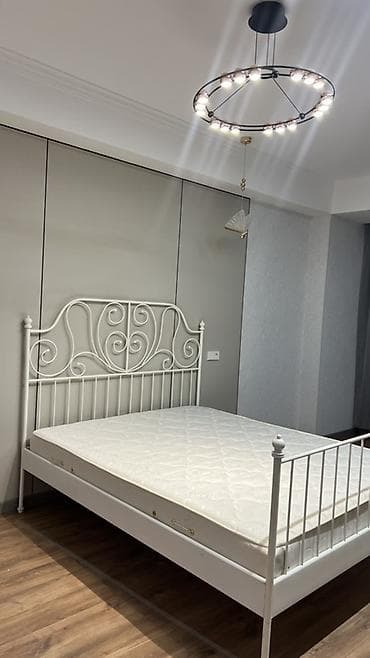160: Двуспальная кровать, Новый, Каркас без матраса, длина - 200 см — 2