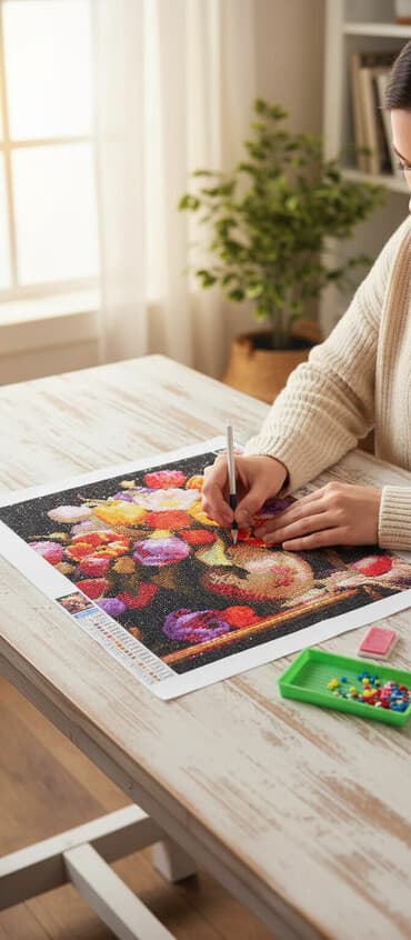 чистка ковер: Продаю готовую картину алмазная мозаика 40 на 50см — 1