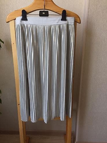 юбка mango: Плиссированная юбка с эффектом металлик Бренд: Mango Размер: M/L Цвет — 9