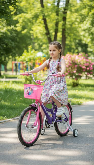 батут детские: Детский велосипед, 2-колесный, 4 - 6 лет, Для девочки — 1