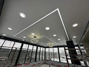 Натяжной потолок Матовое Монтаж at lalafo.kg Натяжной потолок Матовое Монтаж