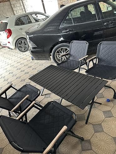 стул для пикника: Комплект садовой мебели, Стол, Металл — 2