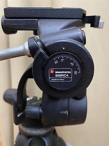 Техника и электроника: Штатив Manfrotto 055MF4 + голова Manfrotto 808RC4 Б/у в идеальном — 4