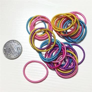 часы для девочек: Модные резинки для волос для женщин и девочек, микс - 100 шт — 1