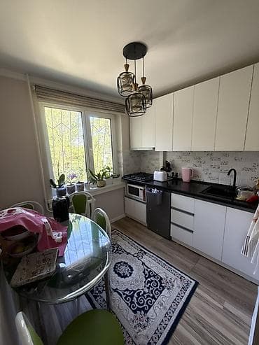 Квартиры: 3 комнаты, 57 м², Аламедин-1 мкр Индивидуалка, 3 этаж, Свежий ремонт — 10