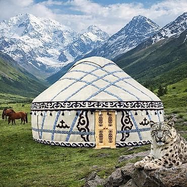 ала арча юрты: Аренда юрты, Каркас Деревянный, 85 баш, Казан, Посуда, С полом — 1