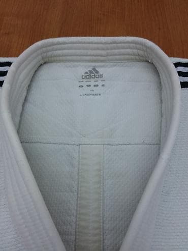 кимано для дзюдо: Мужской спортивный костюм, M, Adidas, Б/у, цвет - Белый, Самовывоз, Платная доставка — 3