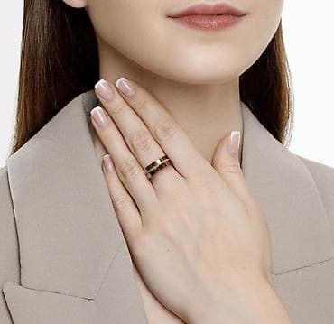 тимберленды женские: Кольцо, Проба 585, Женские, Фианит, Новый — 7