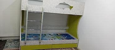 деревянные стулья бишкек: Двухъярусная детская кровать, Б/у, ЛДСП, цвет - Белый — 2