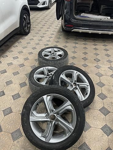 альпхард: Литые Диски R 17 Hyundai, Комплект, отверстий - 5, Б/у — 2