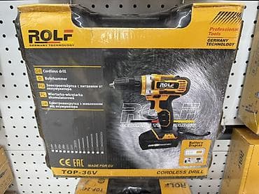 Инструменттер: Аккумуляторная дрель-шуруповёрт ROLF TOP-36V - Питание от — 1