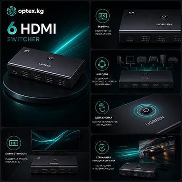 hdmi micro usb: HDMI Switcher UGREEN CM568 – 4K HDMI переключатель Удобный HDMI — 3