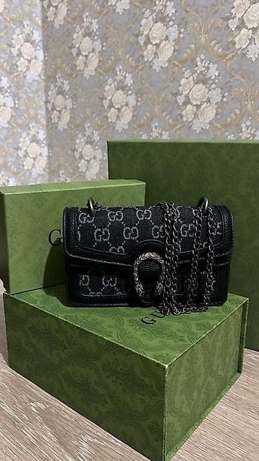 Сумкалар: Классикалык сумка, Gucci, Материалы: Айкалыштырылган материал, Магнит илмектер, Аялдарга, Жаңы — 3