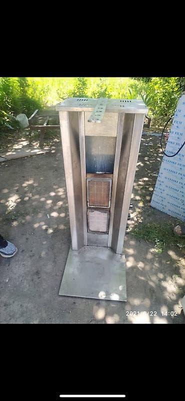 Газовый уличный обогреватель «пирамида» из нержавеющей стали. -