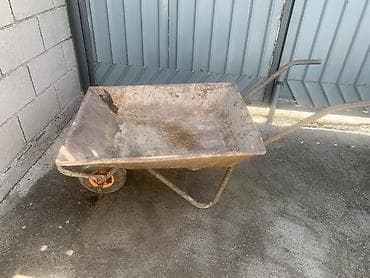 тележки строительные: Садово-строительная тачка и тележка, Стальная, Одноколесная — 2