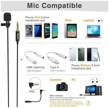 микрофоны бу: Петличный микрофон Fifine C1 — 3