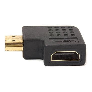 Адаптер HDMI (male ) - HDMI (female) - угловой плоский