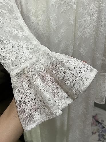 ажурные свадебные платья: Свадебное платье, M, Рукава прозрачные, Прямое, Кружево, Новый — 2