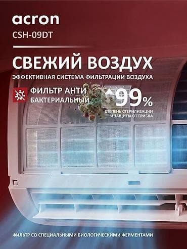 Тиричилик техникасы: Сплит системасы, Жаңы, 20-25 м², Классикалык — 7