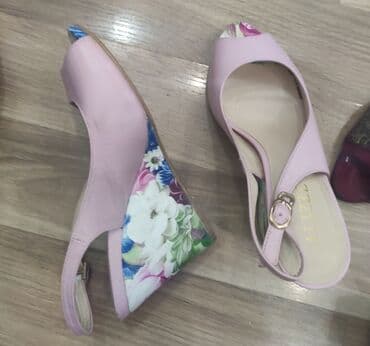 женская обувь больших размеров: Босоножки, 40, AURA SHOES, Б/у, цвет - Розовый, Самовывоз — 2