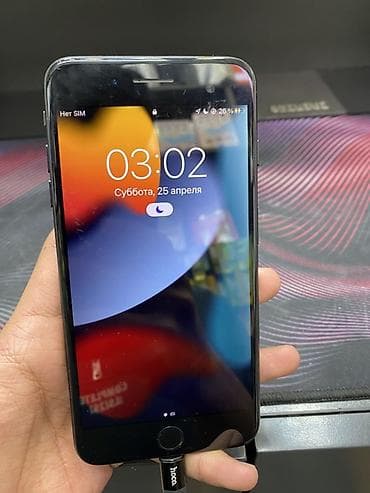 not 8: IPhone 7 Plus, Черный, Кабель — 1