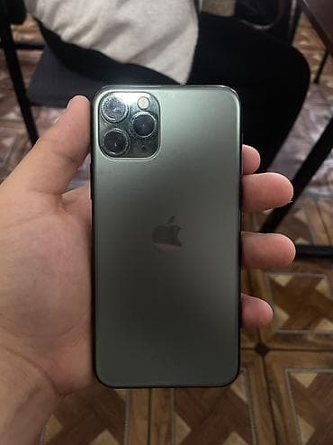 apple планшеты: IPhone 11 Pro, Б/у, 256 ГБ, Alpine Green, Зарядное устройство, Защитное стекло, Чехол, 100 % — 2
