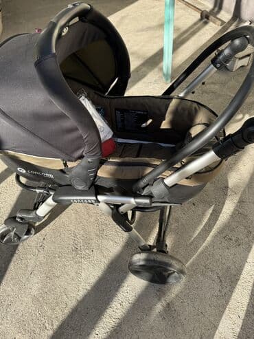 Детский мир: Коляска, цвет - Черный, Б/у — 4