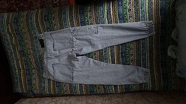 Джинсы: Светло-голубые джинсы джоггеры - Модель: джинсы-джоггеры с манжетами — 2