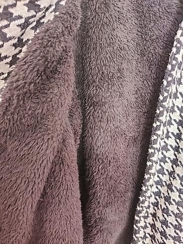 Женские брюки: Бомбер утеплённый драп с кожаной отделкой б/у а отличном состоянии — 2